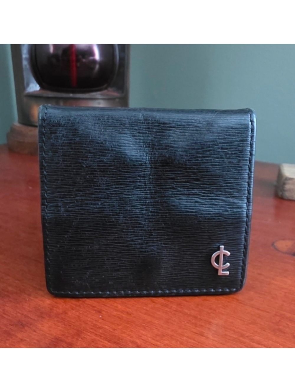 Coach Origami Coin Case Black Leather Snap Wallet Vin… - Gem